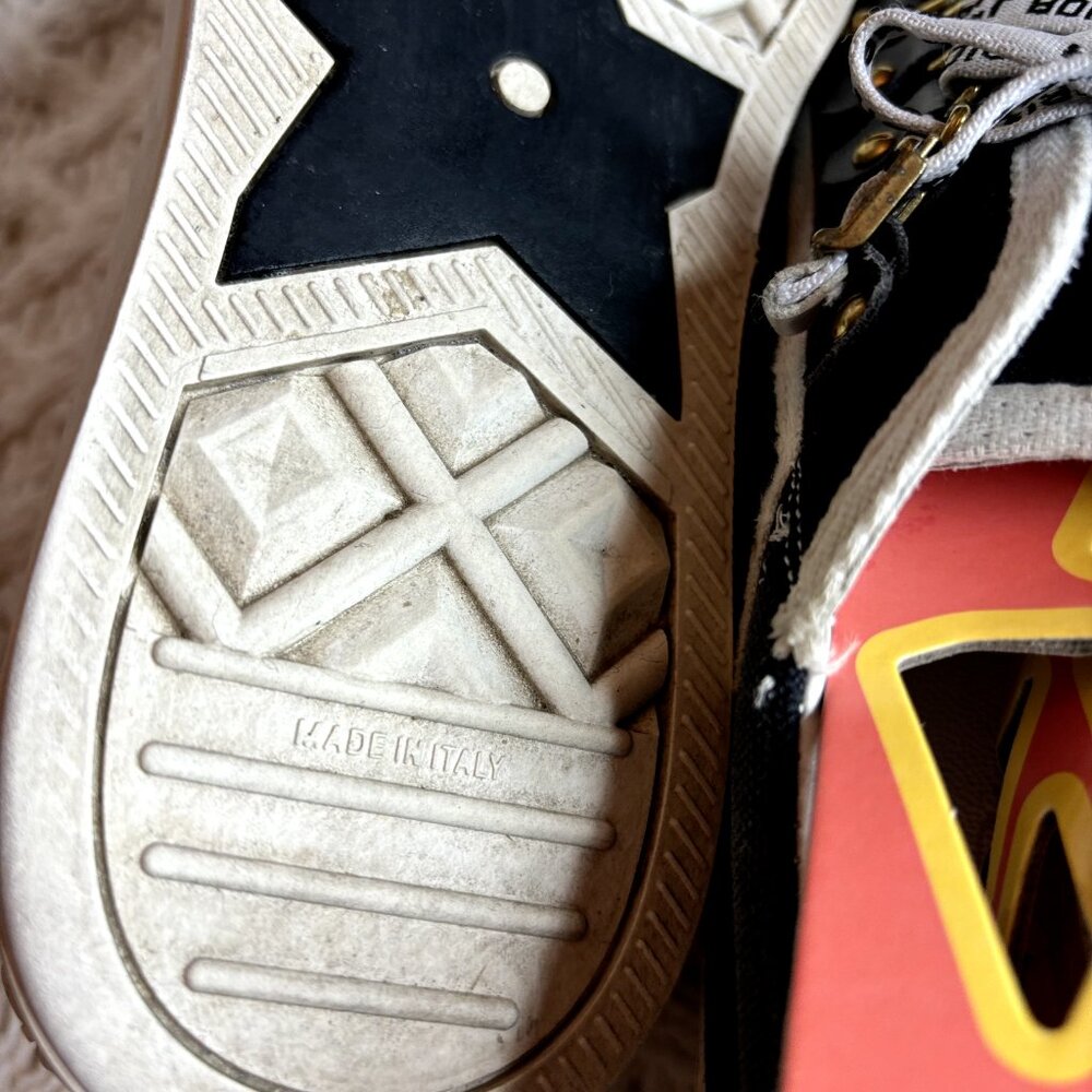 Dior Walk'n'Dior Women's Sneakers Black/White Canvas Sz 7 (39-40) Low Top Shoes - Picture 8 of 12